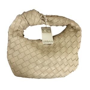 Urban Expressions Cream Woven Hobo Bag